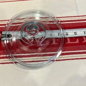 Fire king light blue lid